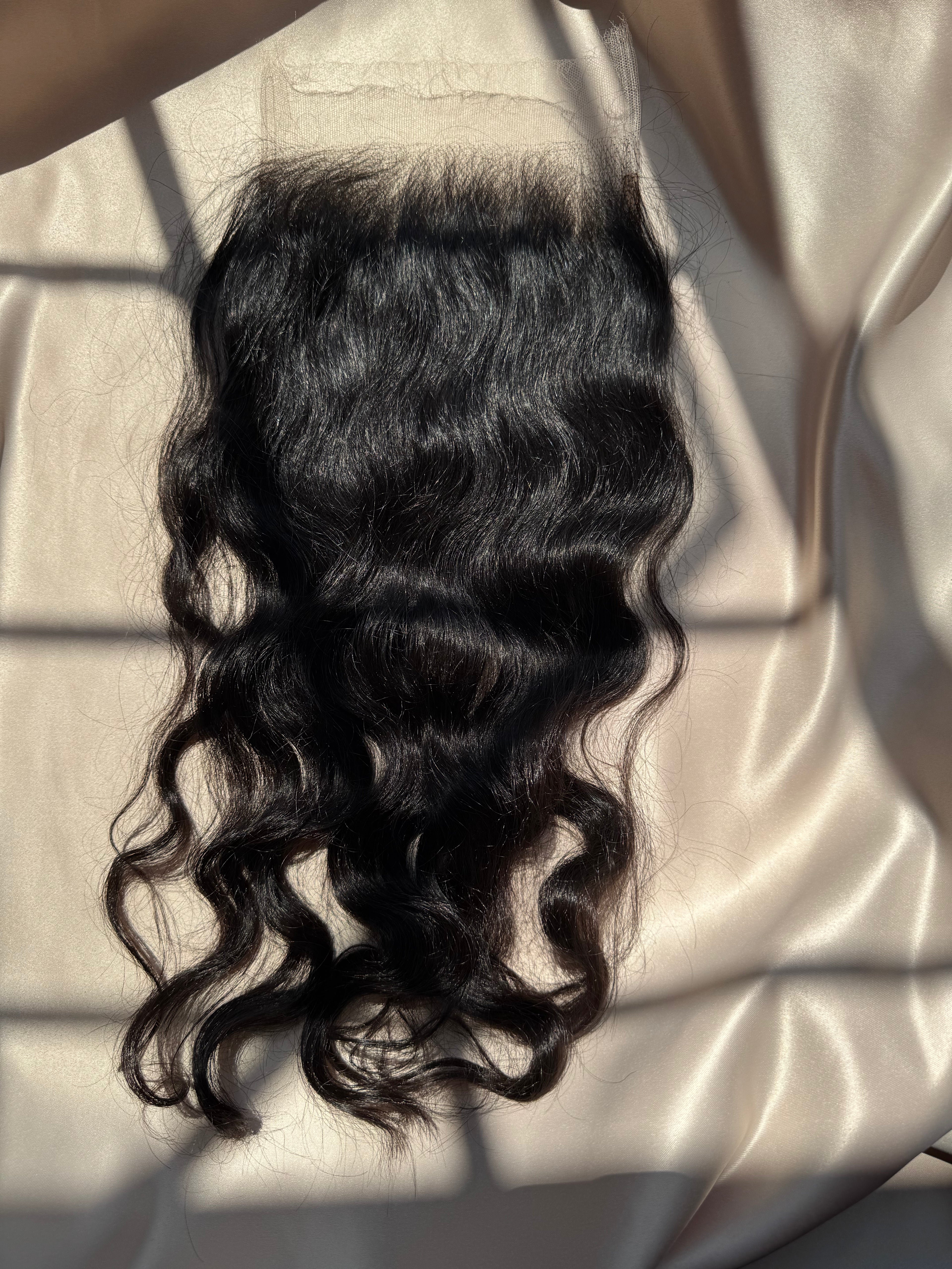 WAVY SWISS CLOSURE - INDIAN RAW